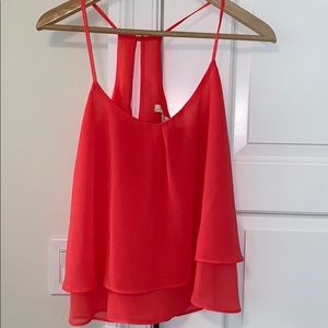 Hot pink Bershka tank top